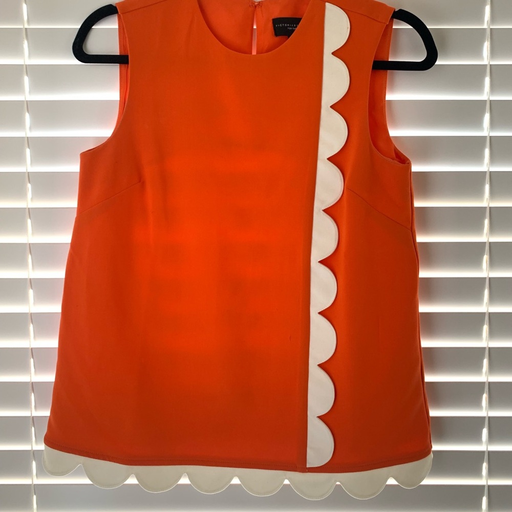 Fun Orange Sleeveless Top